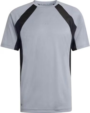 ADIDAS T-SHIRT A MANICHE CORTE TECH APPAREL GRIGIO NERO HALSIL-BLACK
