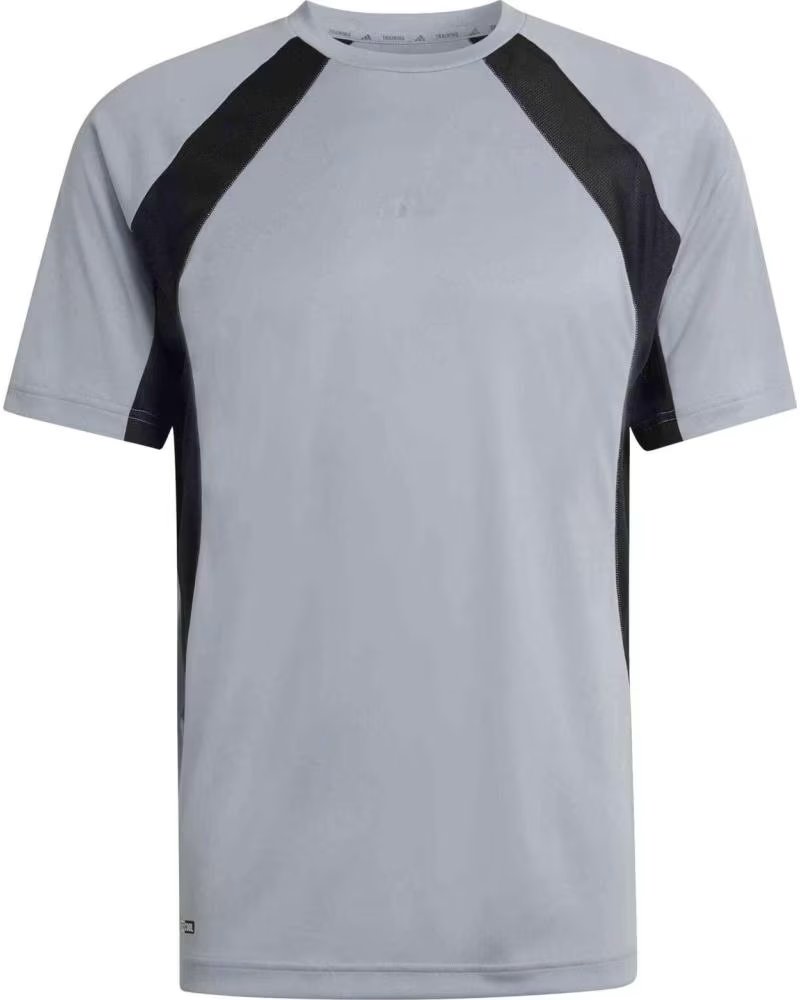 ADIDAS T-SHIRT A MANICHE CORTE TECH APPAREL GRIGIO NERO HALSIL-BLACK