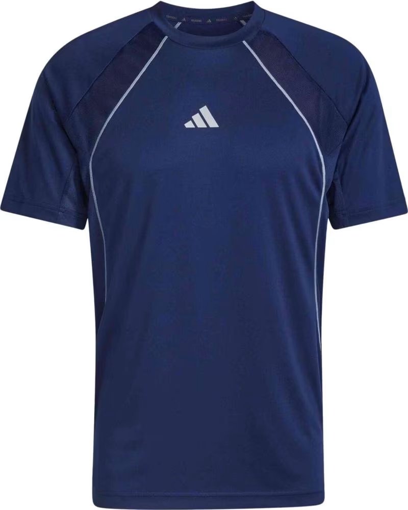 ADIDAS T-SHIRT TECH APPAREL MANICA CORTA BLU DKBLUE
