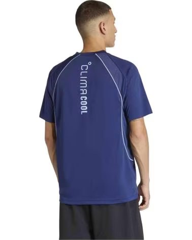 ADIDAS T-SHIRT TECH APPAREL MANICA CORTA BLU DKBLUE