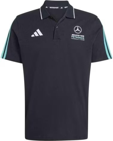 ADIDAS POLO MERCEDES-AMG PETRONAS F1 TEAM KE8165 BLACK-SEMIRU