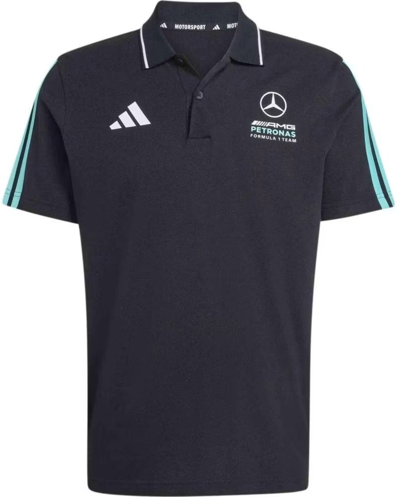 ADIDAS POLO MERCEDES-AMG PETRONAS F1 TEAM KE8165 BLACK-SEMIRU