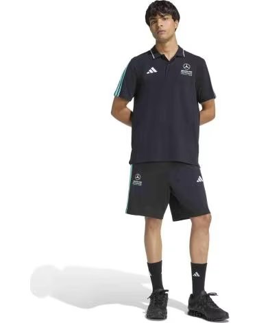 ADIDAS POLO MERCEDES-AMG PETRONAS F1 TEAM KE8165 BLACK-SEMIRU