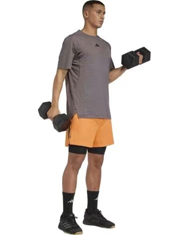 ADIDAS T-SHIRT A MANICHE CORTE D4T PRIMELIFT DA UOMO CHACOA