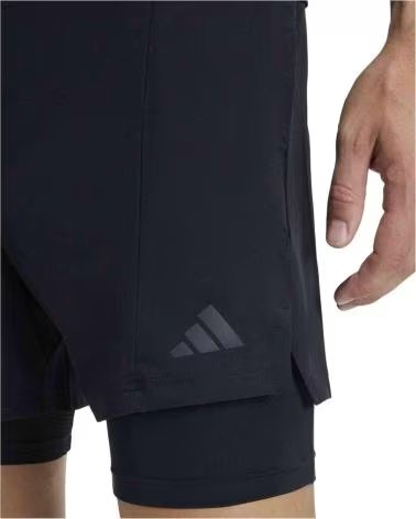 ADIDAS PANTALONCINI SPORTIVI D4T 2 IN 1 BLACK