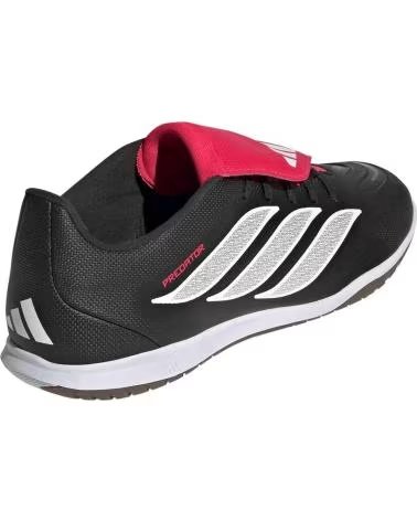 ADIDAS KI6309 INDOOR SOCCER BOOTS UNISEX, BLACK AND WHITE CBLACK-FTWWHT-LUCRED