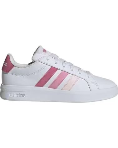 ADIDAS BASKETS GRAND COURT 30 POUR ENFANTS BLANC ET ROSE FTWWHT-PNKFUS-BLIPNK