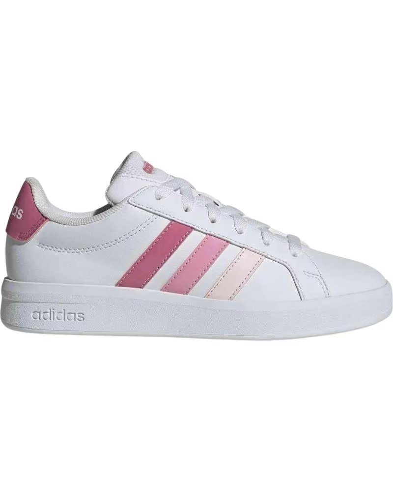 ADIDAS BASKETS GRAND COURT 30 POUR ENFANTS BLANC ET ROSE FTWWHT-PNKFUS-BLIPNK