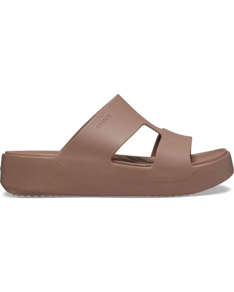 CROCS SANDALIAS GETAWAY PLATFORM TOE LOOP EN BEIGE PARA MUJER CAFE