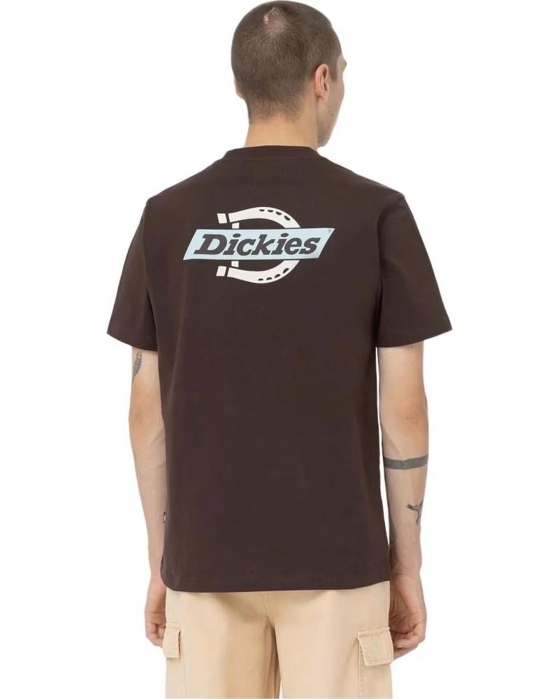 DICKIES CAMISETA DE MANGA CORTA DK0A4XDC - CAMISETA EN MARRON PARA HOMBRE BLANCO