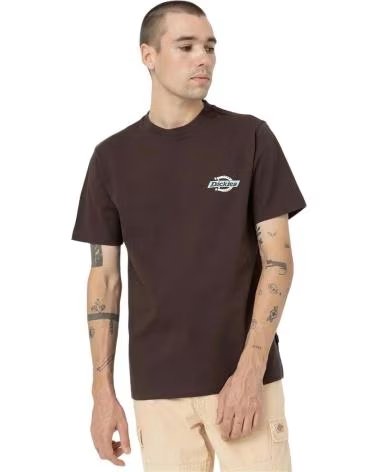 DICKIES CAMISETA DE MANGA CORTA DK0A4XDC - CAMISETA EN MARRON PARA HOMBRE BLANCO