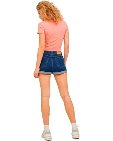 JJXX PANTALÓN CORTO JXHAZEL MINI SHORTS HW MC DNM AZUL