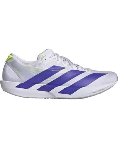 ADIDAS ADIZERO ADIOS 9 KI5700 UNISEX RUNNING SHOES WHITE AND PURPLE FROZEN