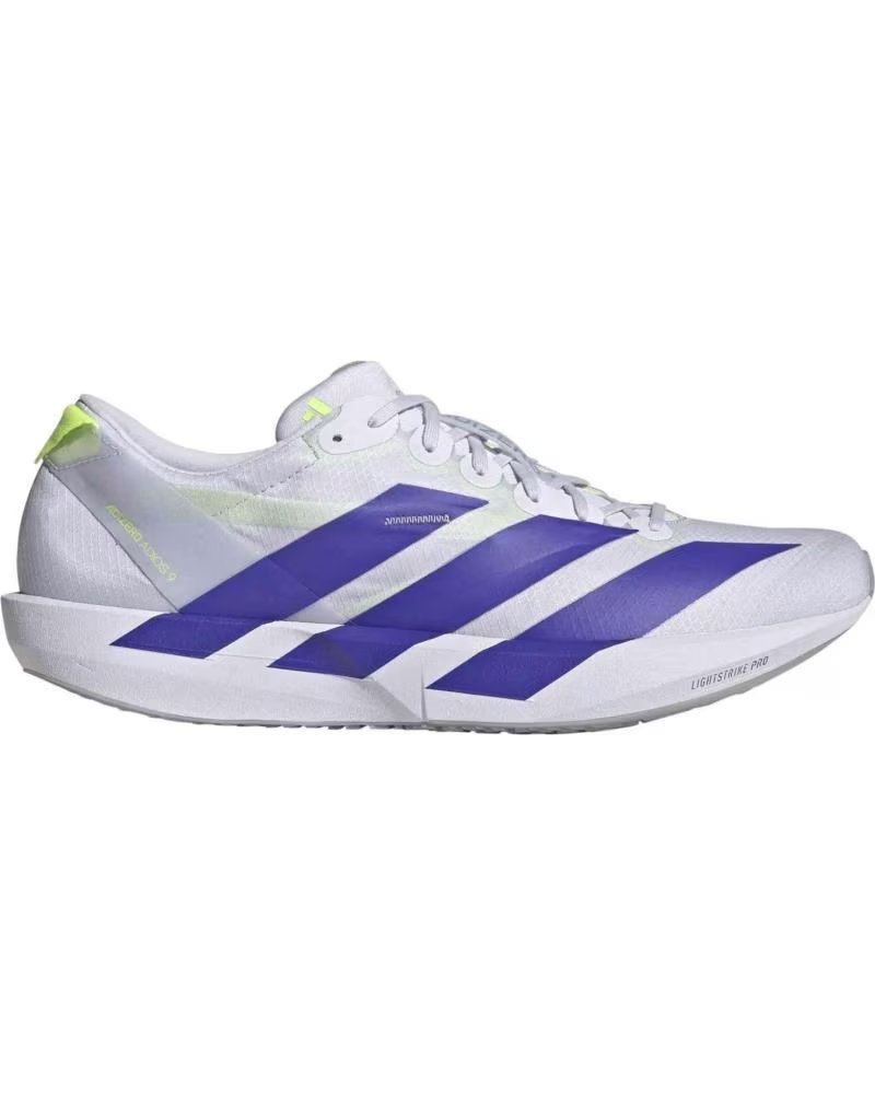 ADIDAS ADIZERO ADIOS 9 KI5700 LAUFSCHUHE UNISEX WEISS UND LILA FROZEN PURPLE
