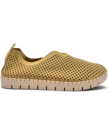 TIMBOS MOCASIN PICADO DE MUJER COLOR 133198 AMARILLO