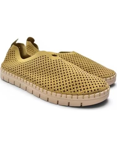 TIMBOS MOCASIN PICADO DE MUJER COLOR 133198 AMARILLO