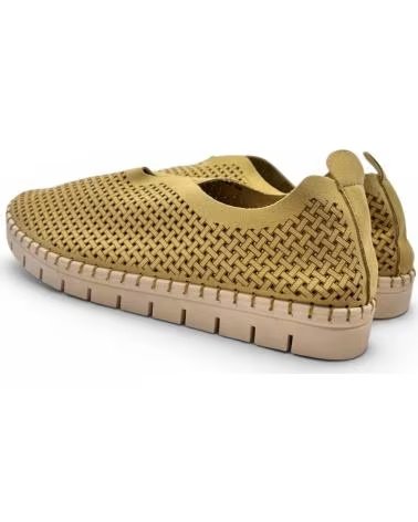 TIMBOS MOCASIN PICADO DE MUJER COLOR 133198 AMARILLO