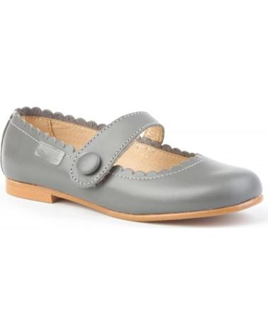 Ballerines pour Fille ANGELITOS ZAPATO FRANCESITAS PIEL 1512 GRIS