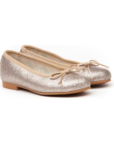 Zapatos de Niña ANGELITOS BAILARINA PIEL 1560 PLATINO
