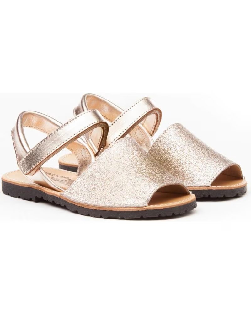 ANGELITOS SANDALES POUR FILLE AVARCA CUIR PLATINE 208 PLATINO
