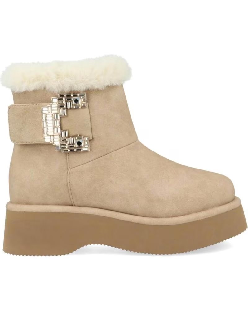 NOA HARMON MUJER BOTINES FLUFFY 9829-28 TAUPE