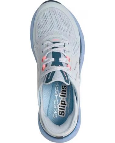 SKECHERS SNEAKERS MUJER GLIDE- STEP ATLUS CELESTE TURQUESA