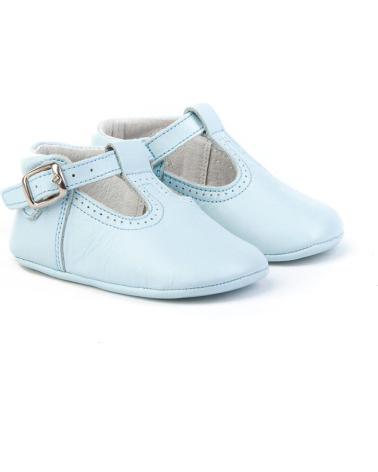 Sapatos de Menina e Menino ANGELITOS ZAPATO PATUCO PIEL 247 CELESTE