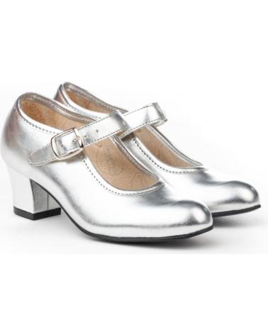 Shuhe ferse für Damen und Mädchen ANGELITOS ZAPATO FLAMENCA 307 PLATA