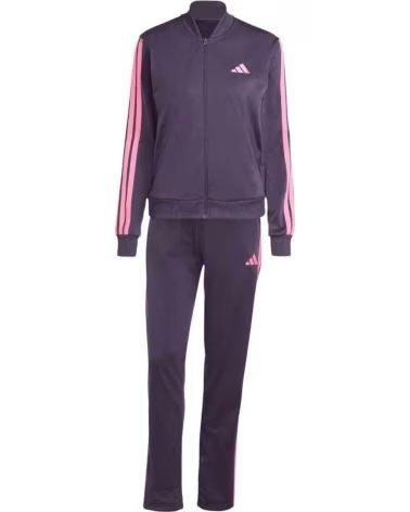 ADIDAS W ESS 3S TS TRACKSUIT PURPLE FOR WOMEN