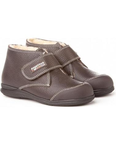 Botines de Niña ANGELITOS PISAKAKA PIEL 410 CHOCOLATE