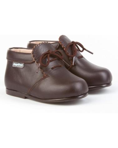 Botines de Niña ANGELITOS BOTITA GALES PIEL 422 CHOCOLATE
