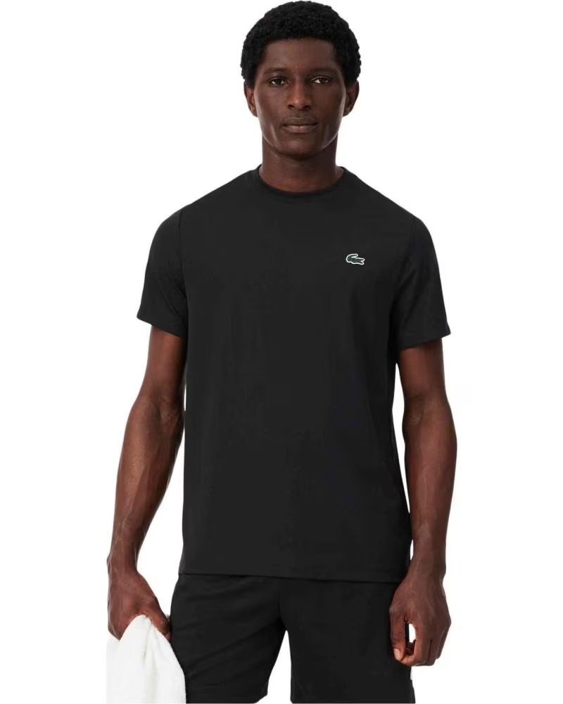 LACOSTE T-SHIRT TH8920-031 A MANICHE CORTE UNISEX BLACK