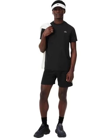 LACOSTE T-SHIRT TH8920-031 A MANICHE CORTE UNISEX BLACK