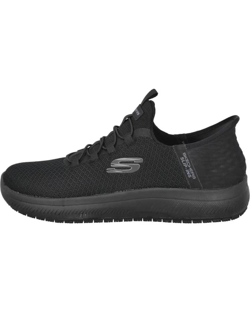SKECHERS SLIP-INS CALZADO LABORAL 070-997828 DE MUJER NEGRO
