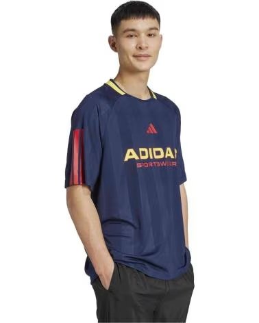 ADIDAS T-SHIRT À MANCHES COURTES KB5571 BLEU ET ROUGE ROJO