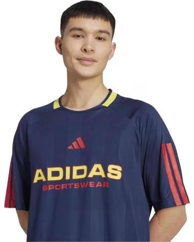 ADIDAS T-SHIRT À MANCHES COURTES KB5571 BLEU ET ROUGE ROJO