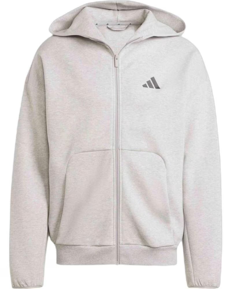 ADIDAS SWEATSHIRT COM CAPUZ E FECHO JD4945 PARA MULHER GRIS