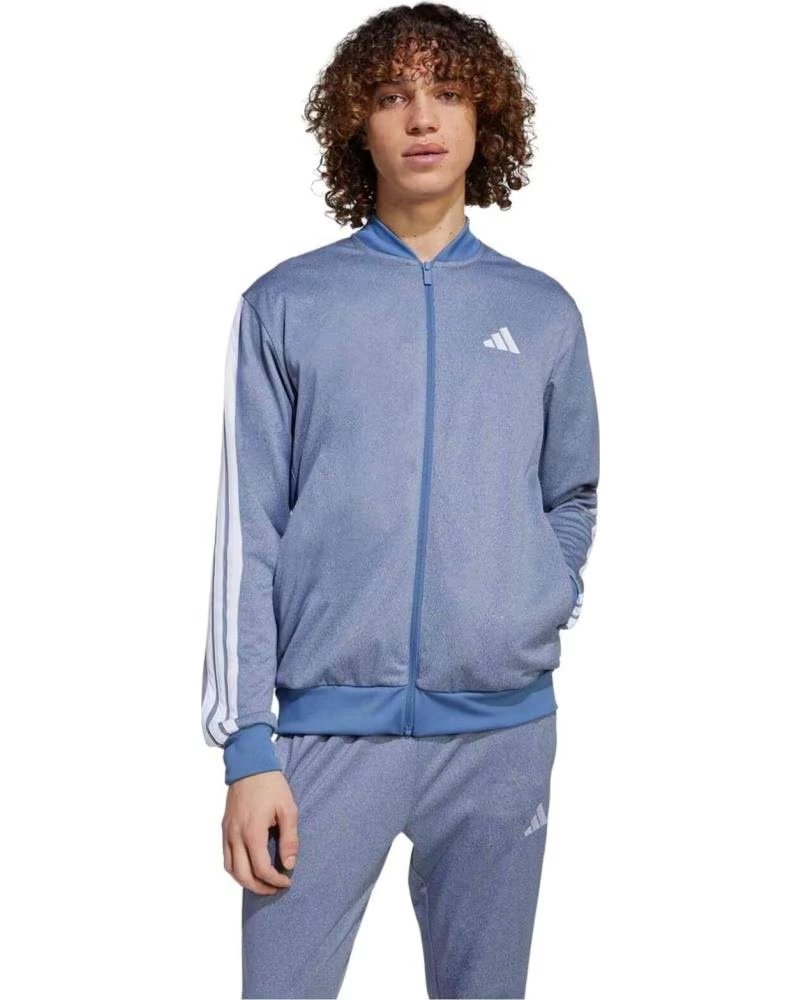 ADIDAS JAQUETA DE AGASALHO JI8848 AZUL E BRANCO BLANCO