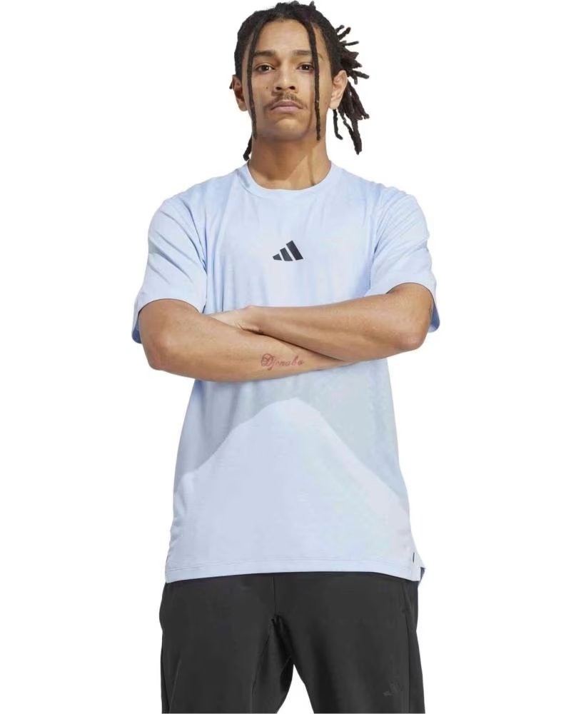 ADIDAS T-SHIRT MANICA CORTA BLU UOMO JV9713