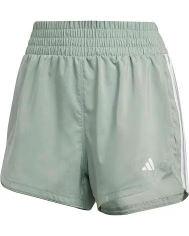 ADIDAS PANTALÓN CORTO PACER TRAINING WOVEN HIGH-RISE 3 BANDAS