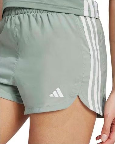 ADIDAS PACER TRAINING WOVEN HIGH-RISE SHORTS MIT 3-STREIFEN