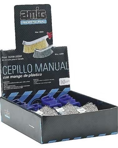 AMIG ESCOVA MANUAL COM CABO DE PLÁSTICO MULTICOLOR