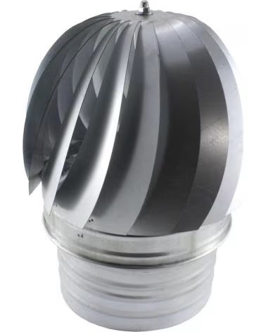 HYDRAFIX SOMBRERETE GIRATORIO EÓLICO PARA CHIMENEAS Y ESTUFAS MULTICOLOR