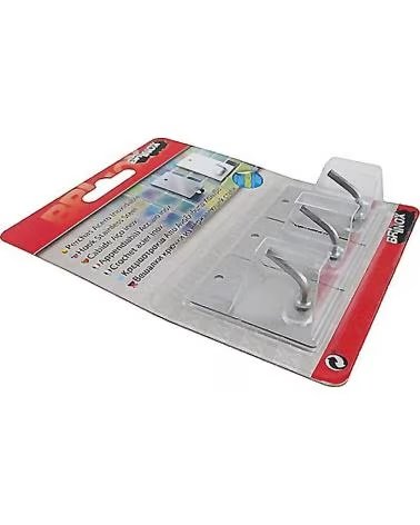 BRINOX SET DE PERCHAS ADHESIVAS DE ACERO INOXIDABLE MULTICOLOR