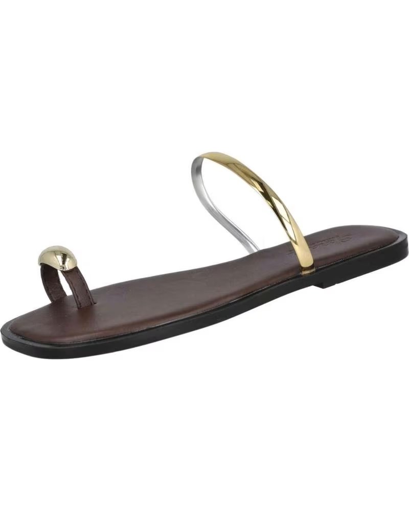 L&R SHOES CHANCLAS 070-591395 MARRÓN MUJER MARRON