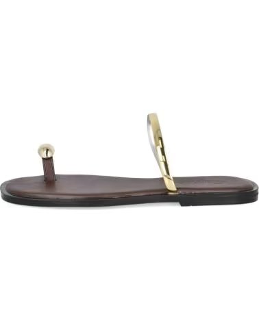 L&R SHOES CHANCLAS 070-591395 MARRÓN MUJER MARRON