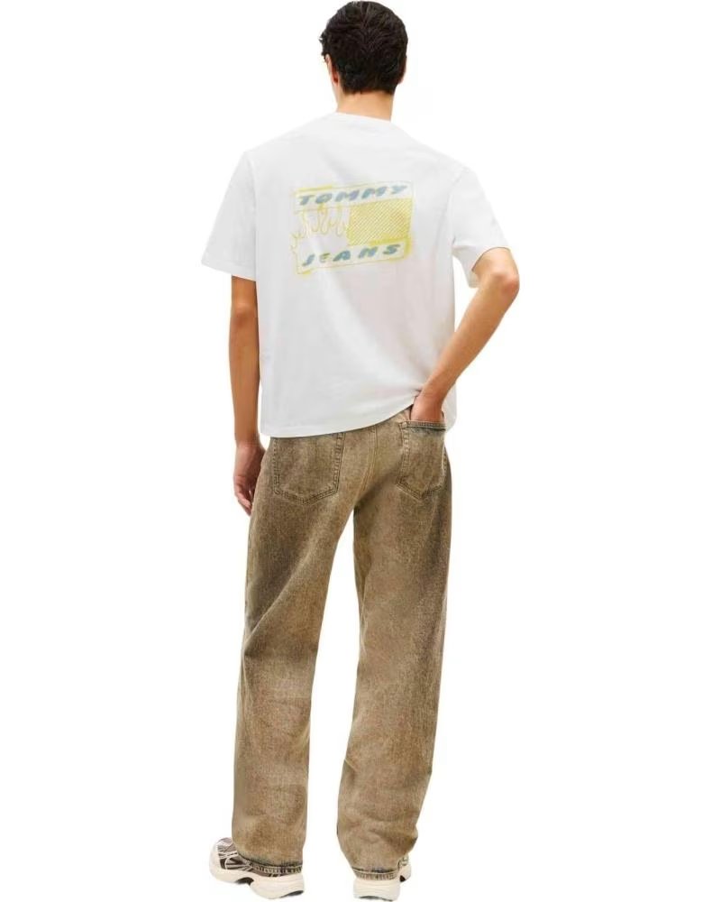 TOMMY HILFIGER T-SHIRT MANCHES COURTES TJM RLX BUBBLE FLAG POUR HOMME SD