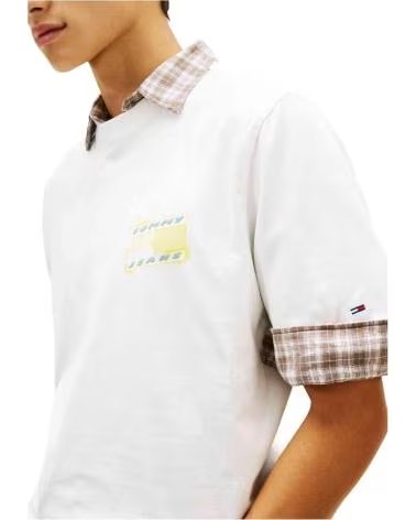 TOMMY HILFIGER T-SHIRT MANCHES COURTES TJM RLX BUBBLE FLAG POUR HOMME SD