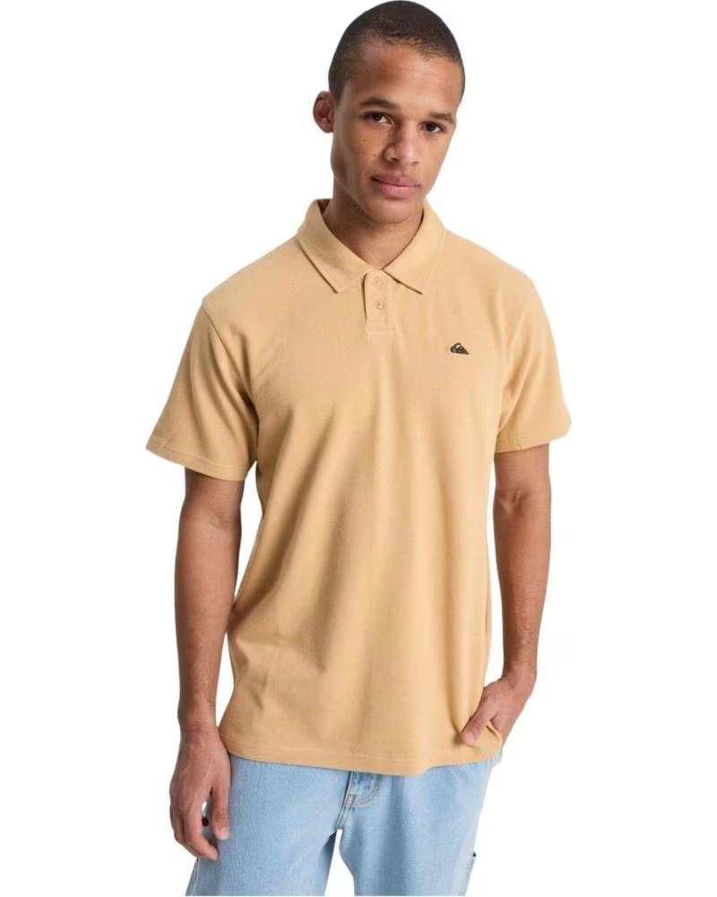 QUICKSILVER QUIKSILVER MW PIQUE CJZ0 POLO-SHIRT FÜR HERREN IN BEIGE KHAKI