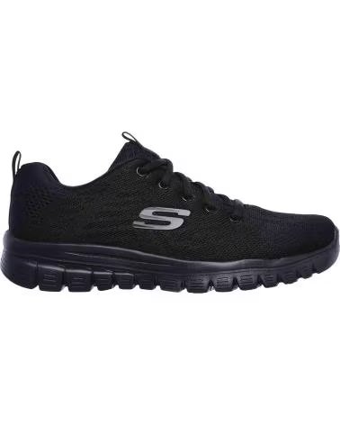 SKECHERS SCARPE DA CORSA 070-397596 UNISEX NEGRO